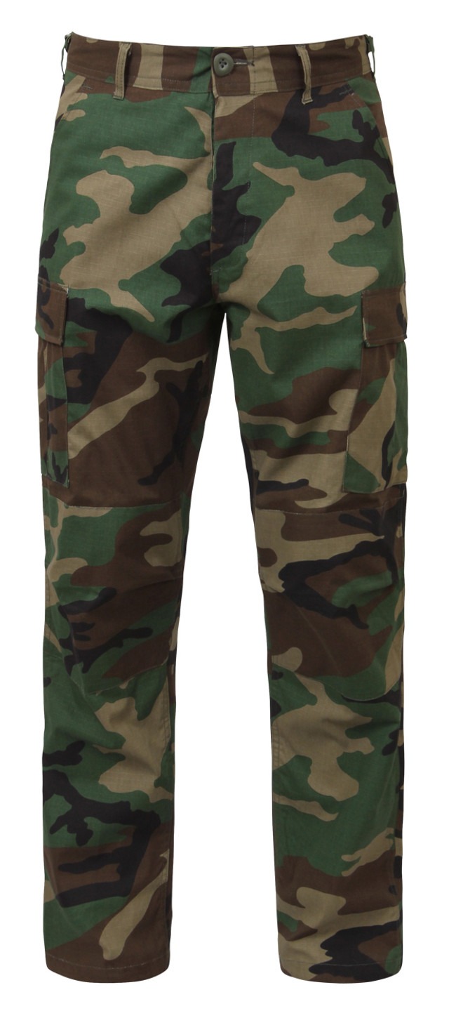 Military Style Camo BDU Pants